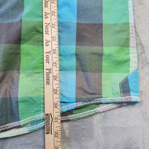 BKE Shirt Mens XL Pearl Snap Buttons Cowboy Western Thick Stitch Plaid Country - Picture 9 of 9